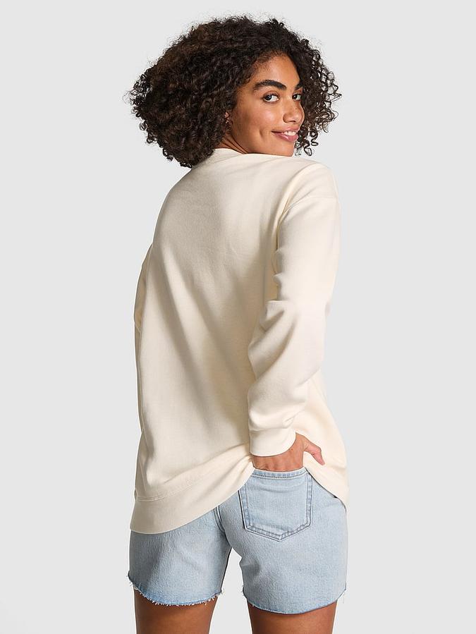 Ivy Fleece Oversized Crew Sweatshirt image number 1