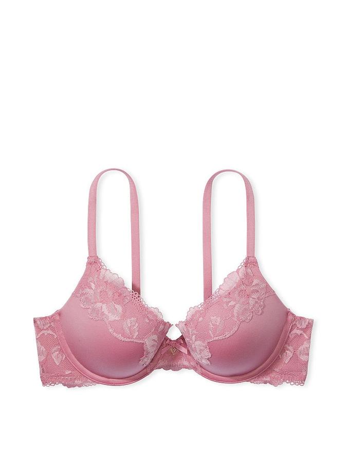 Perfect Shape Push-Up Lace-Trim Bra image number 2