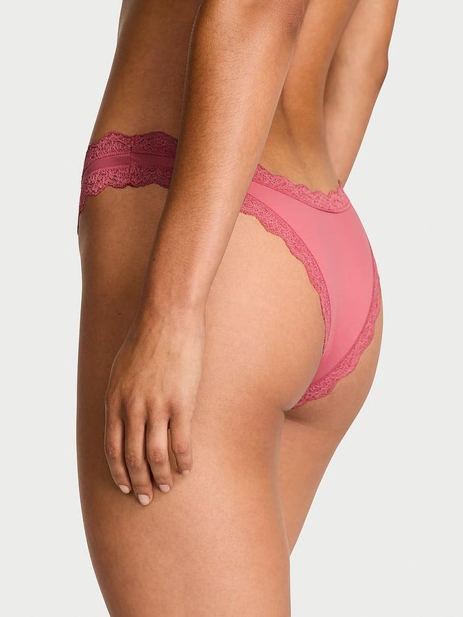 Lace-Trim Brazilian Panty