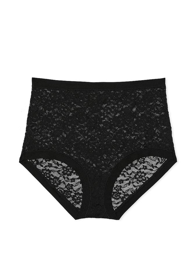 No-Show Lace High-Waist Brief Panty image number 2