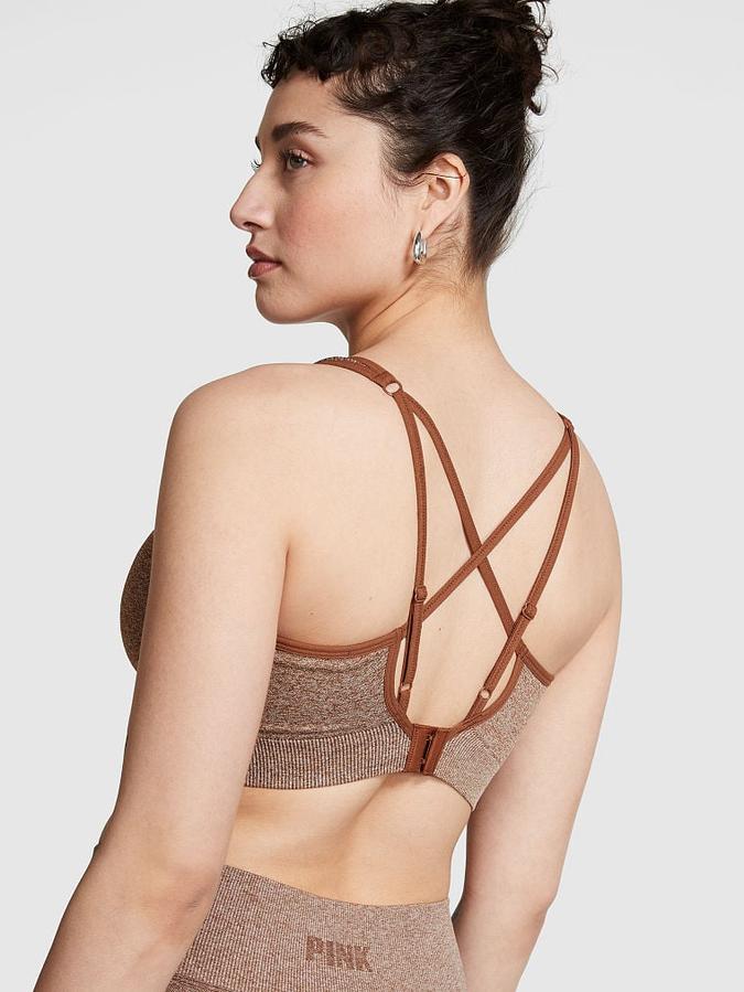 Pink Active Seamless Air Medium-Impact Sports Bra image number 1