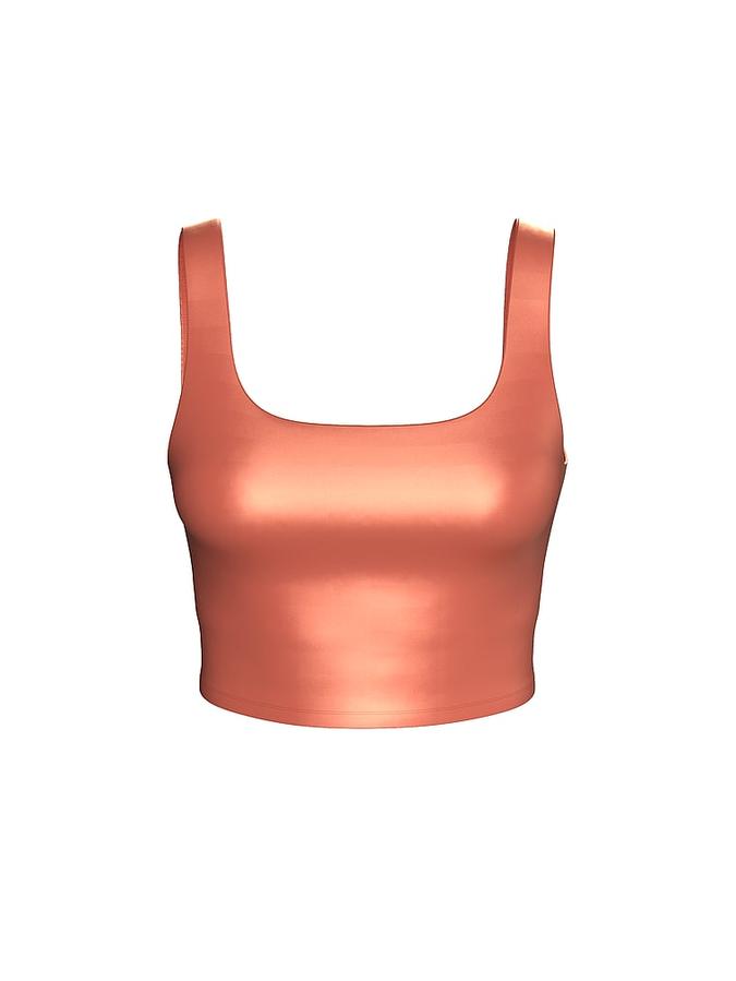 VSX GlossyTech™ Square-Neck Bra Top image number 2