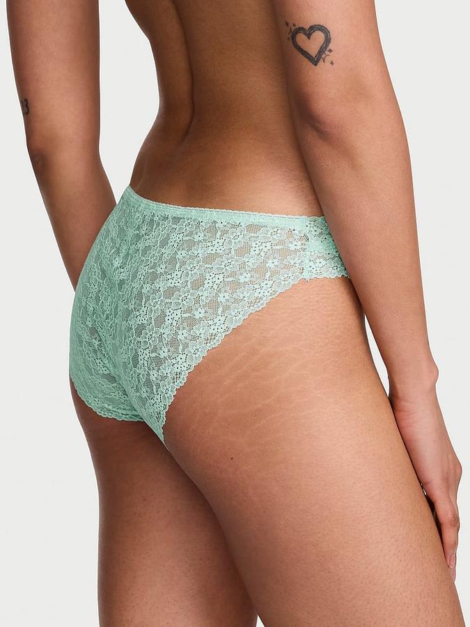 Cotton Lace-Trim Bikini Panty