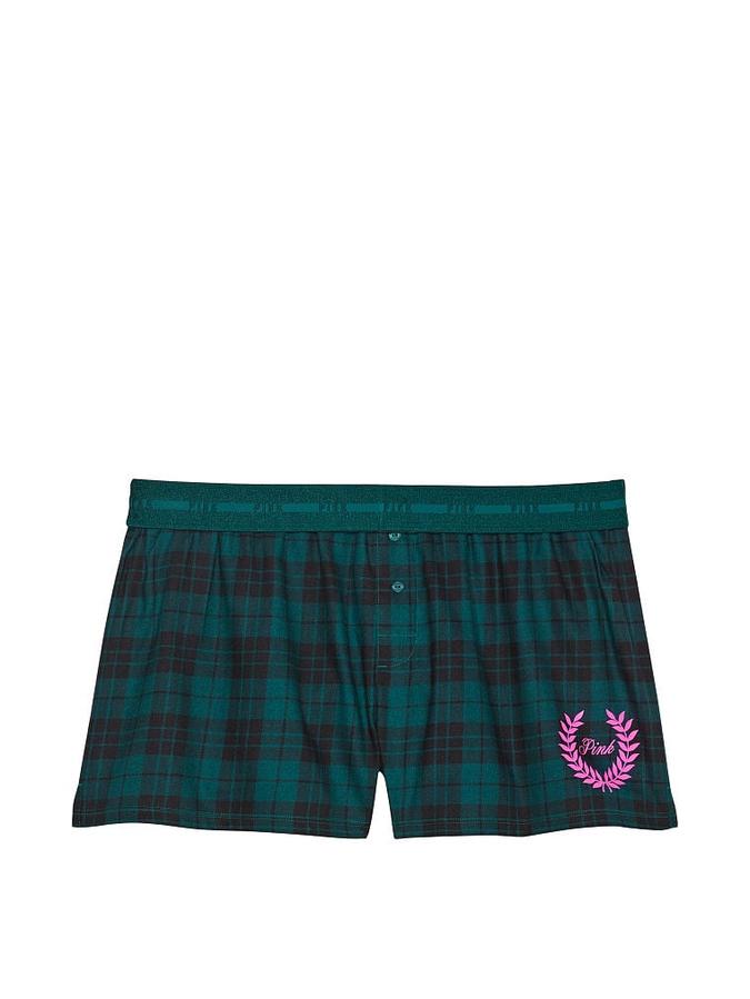 Flannel Boxy Pajama Shorts image number 2