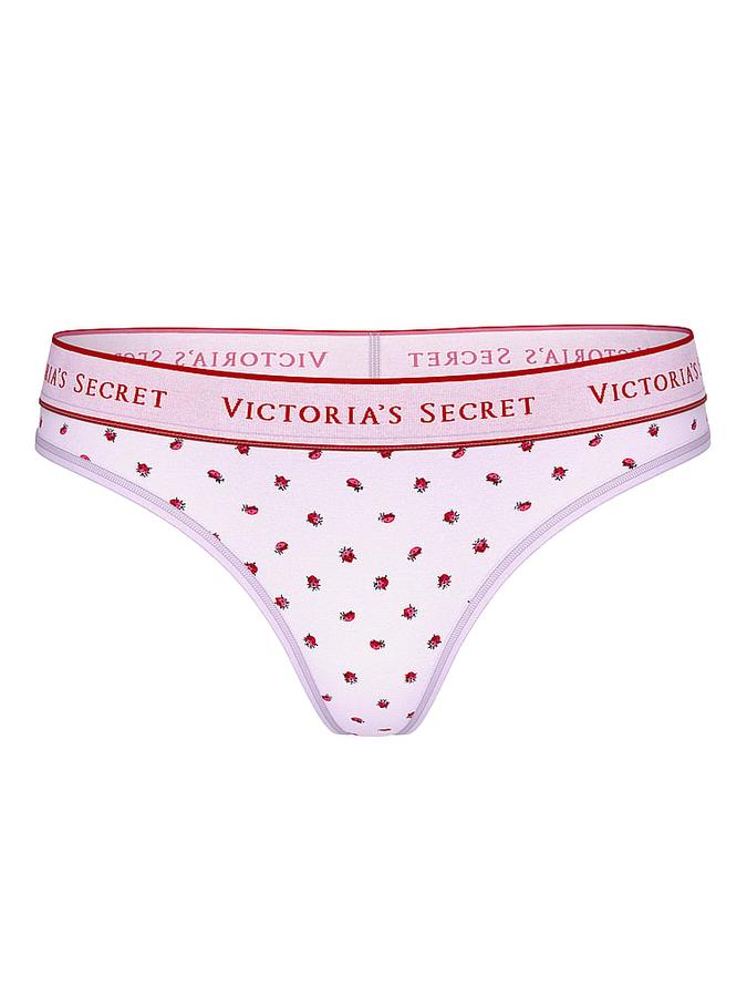 Logo Cotton Thong Panty image number 2