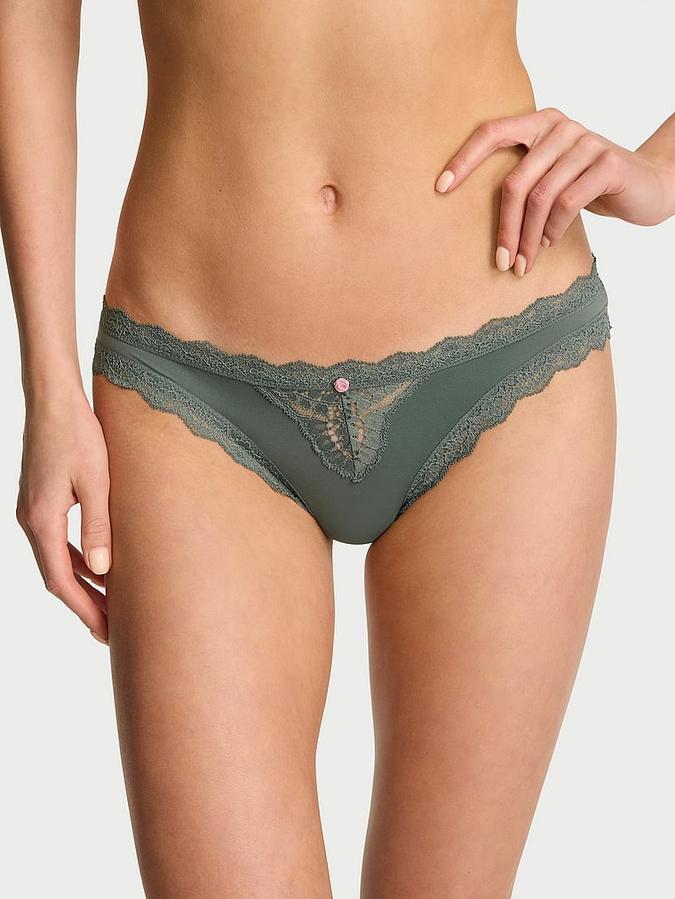 Lace-Trim Bikini Panty