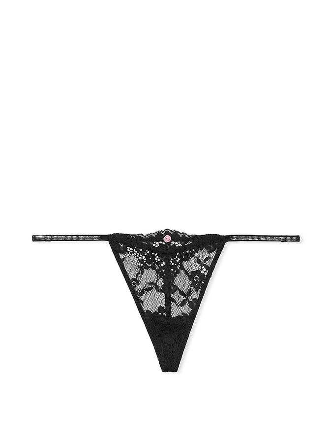 Twinkle Strap Lace V-String Panty image number 1