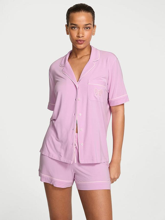 SoSoft&trade; Modal Bow Short Pajama Set