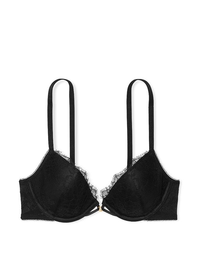 Rose Lace Lightly Lined Low-Cut Demi Bra image number 2