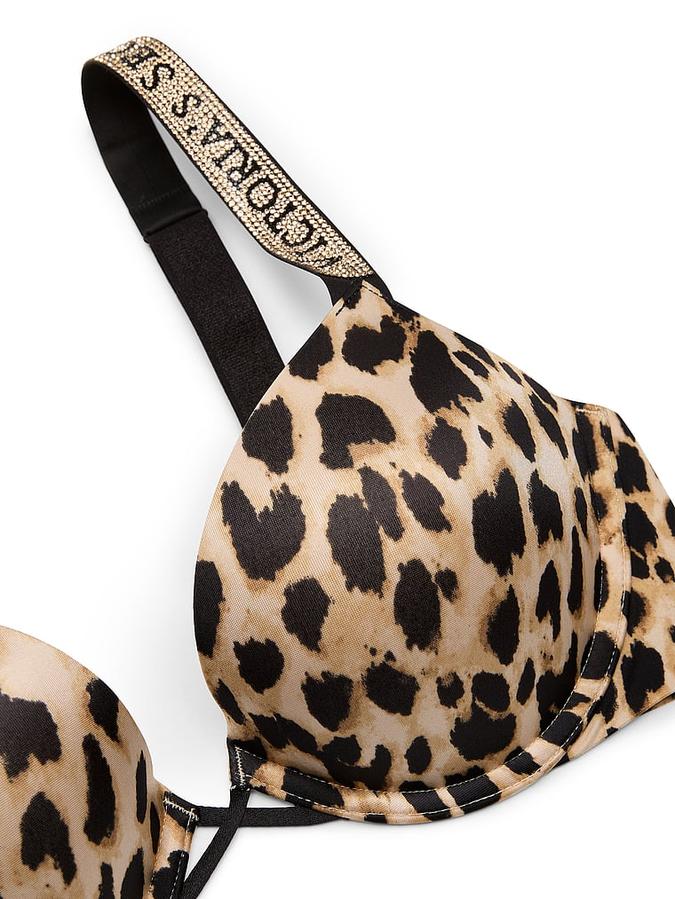 Bombshell Logo Shine Strap Add-2-Cups Push-Up Bra image number 3