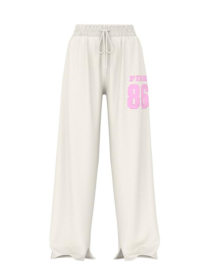 Ivy Fleece Wide-Leg Split-Hem Sweatpants image number 2
