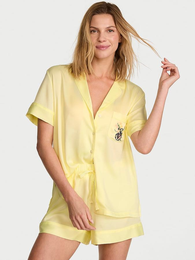 Signature Satin Short Pajama Set