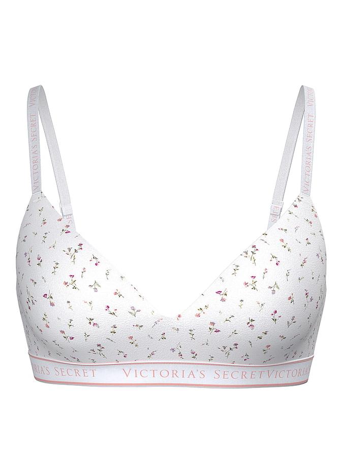 Lightly Lined Wireless Cotton Bra image number 2