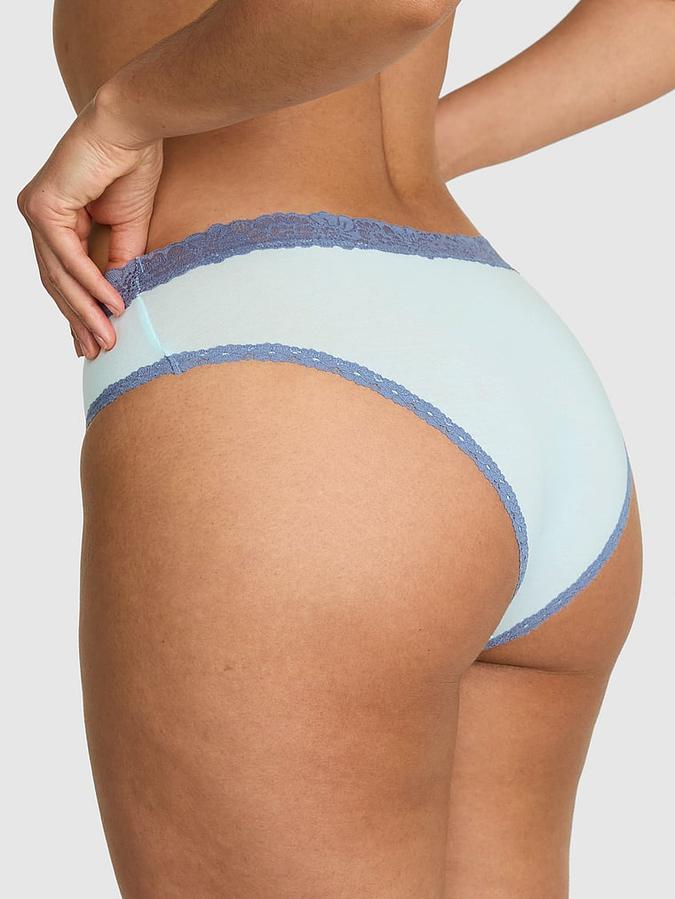 Cotton Lace-Trim Cheeky Panty