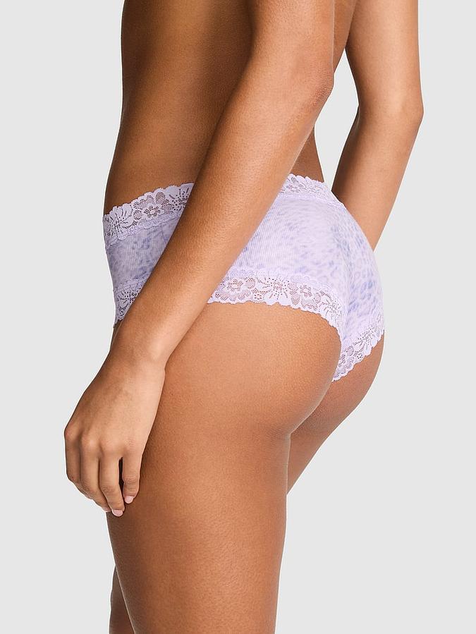 Cotton Lace Trim Cheeky Panty