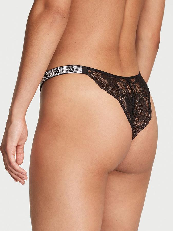 Shine Strap Lace Brazilian Panty image number 1
