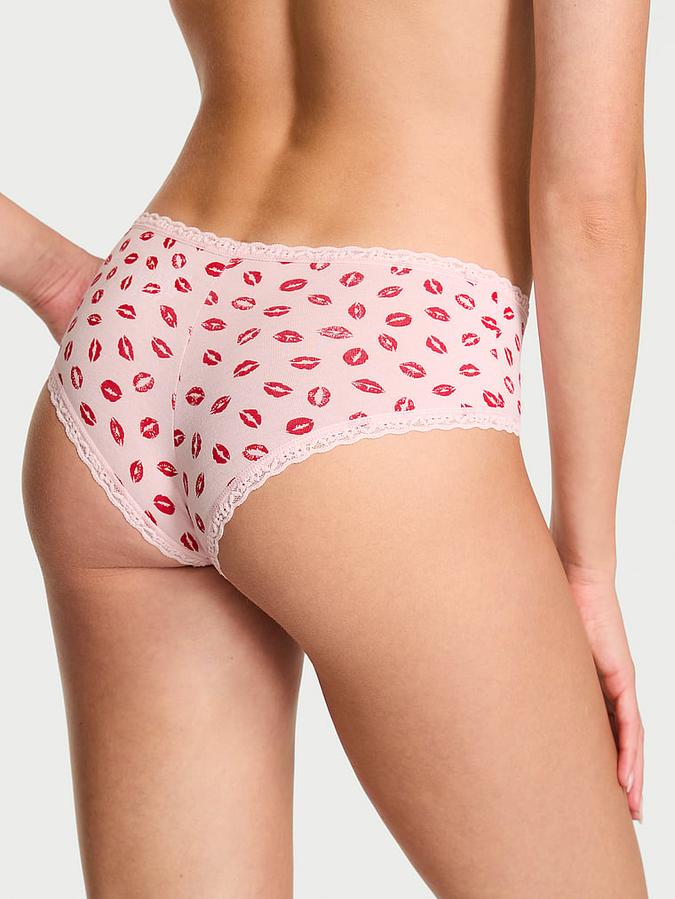 Cotton Lace-Waist Cheeky Panty image number 1