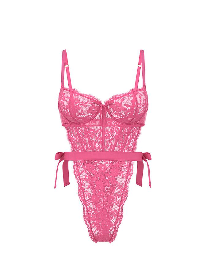 Wicked Unlined Lace Teddy image number 2