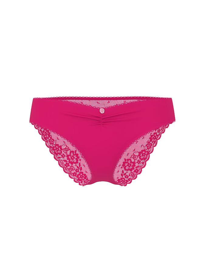 Stretch Cotton Heart Lace Bikini Panty image number 2