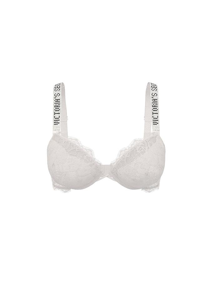 Bombshell Add-2-Cups Shine Strap Rose Lace Push-Up Bra