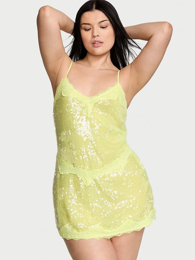 Sequin Mini Slip Dress image number 0