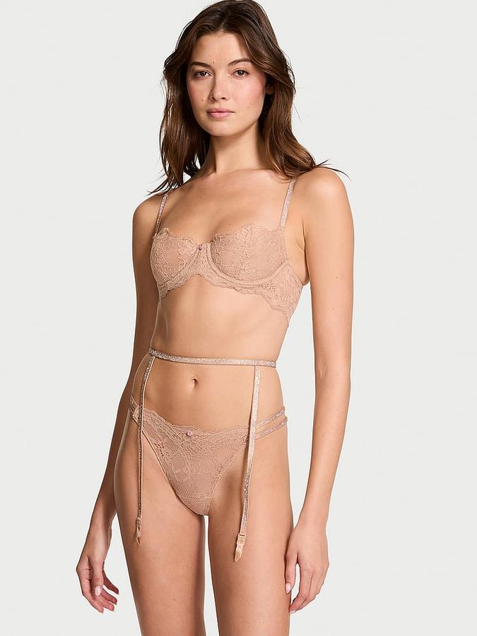 Wicked Twinkle Strap Unlined Lace Balconette Bra image number 3