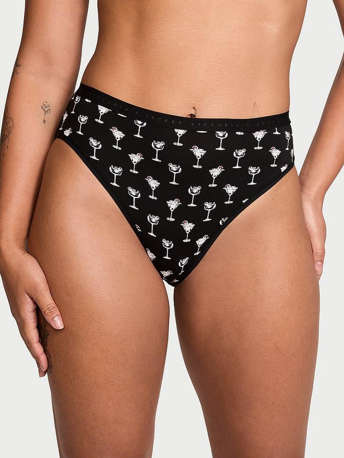 Stretch Cotton High-Leg Brief Panty