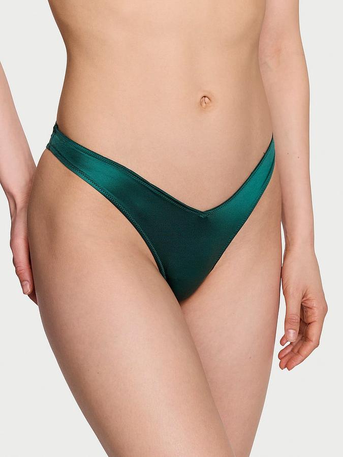 Strappy Back High-Leg Thong Panty