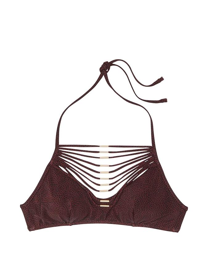 VS Archives Strappy Hardware Halter Bikini Top image number 2
