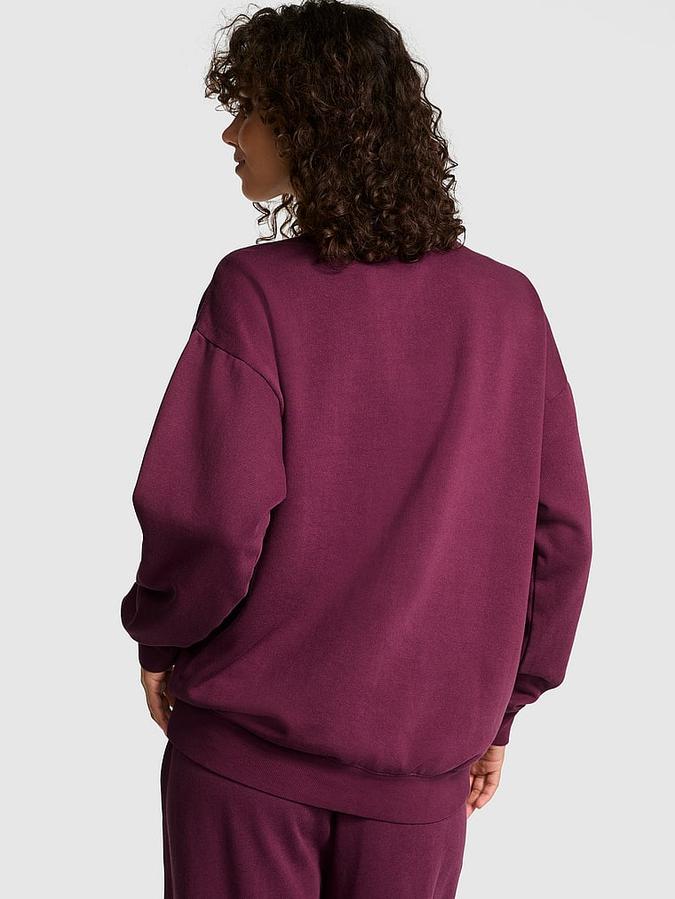 Ivy Fleece Oversized Crew Sweatshirt