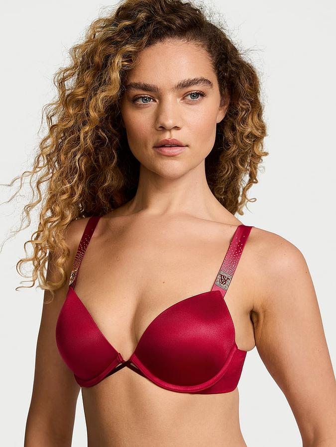 Scattered Shine Strap Push-Up Bra