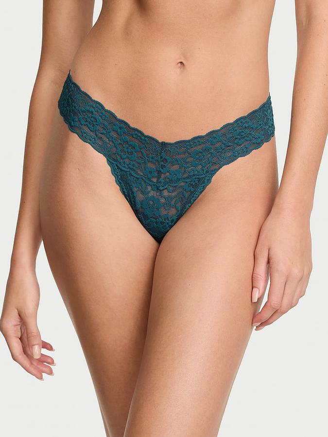 Lace Strappy-Back Thong Panty