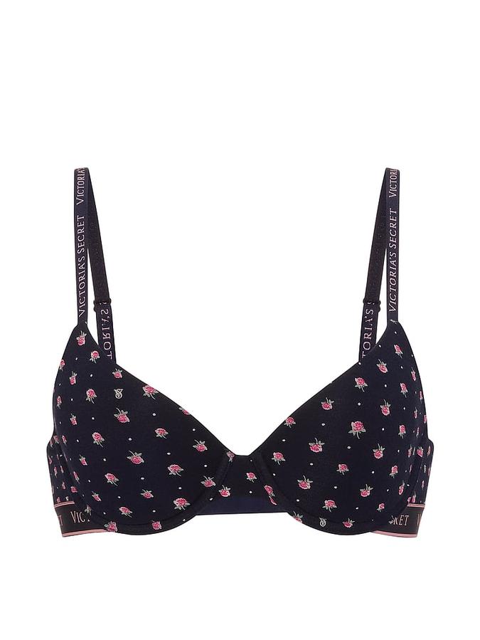 Cotton Lightly Lined Demi Bra image number 2