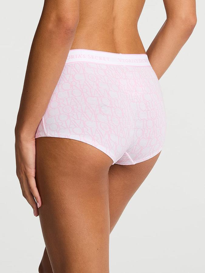 Logo Cotton Boyshort Panty
