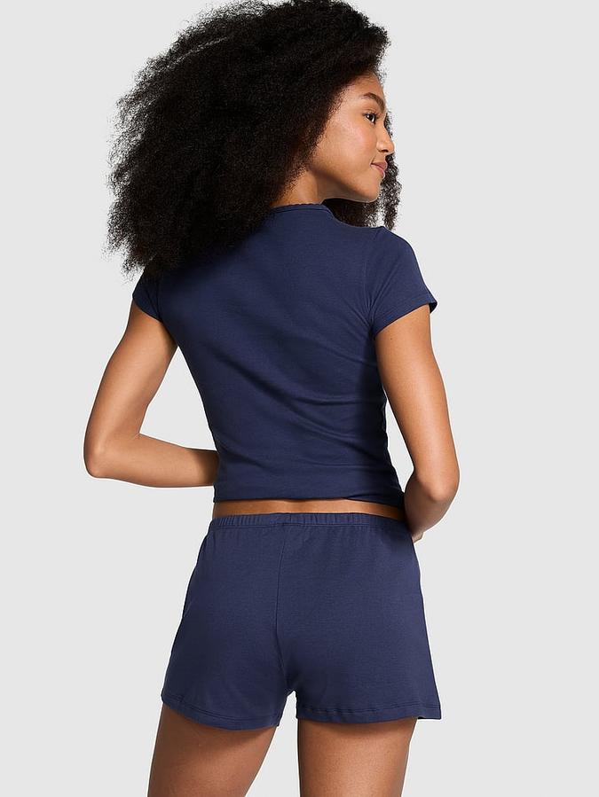 Spill-the-Tea Cotton Shorts image number 1