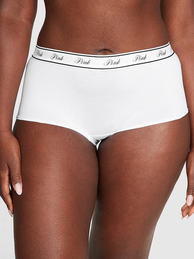 Logo Cotton Boyshort Panty image number 0