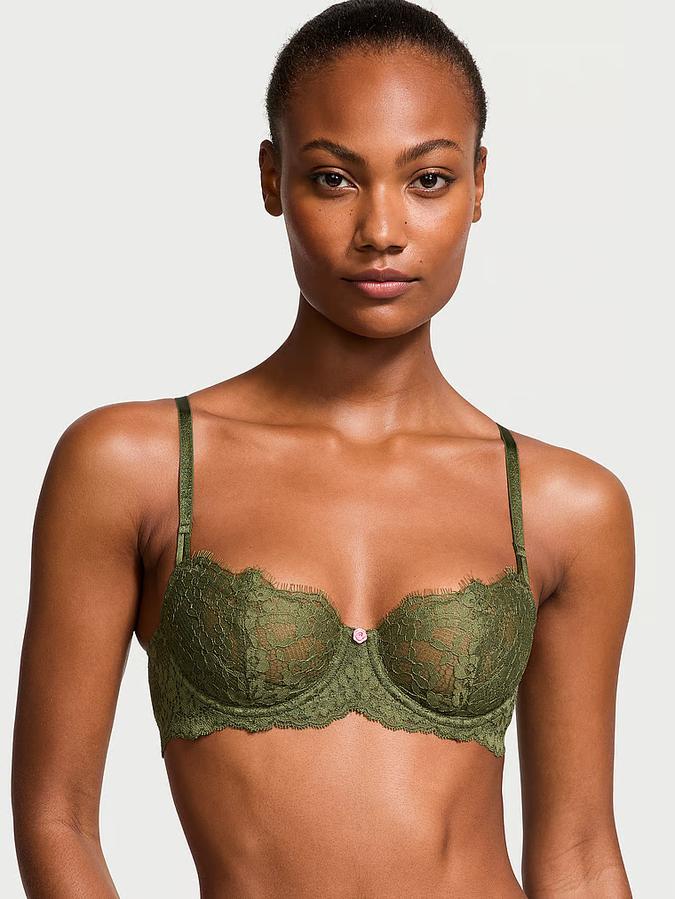 Wicked Unlined Lace Balconette Bra image number 0