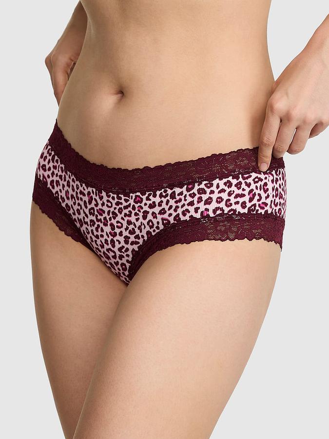 PINK Wink? Lace-Trim Cheeky Panty