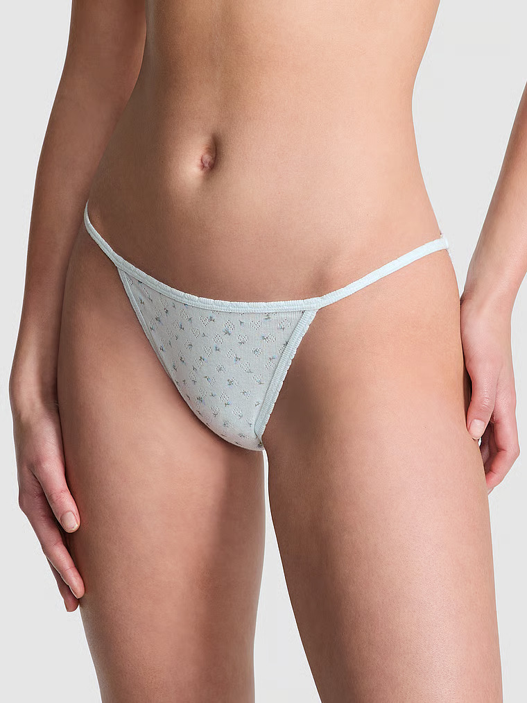 Cotton String Bikini Panty image number 0