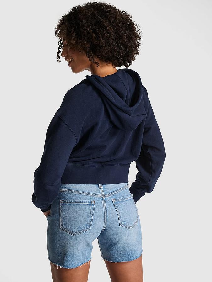Ivy Terry Shrunken Full-Zip Hoodie image number 1