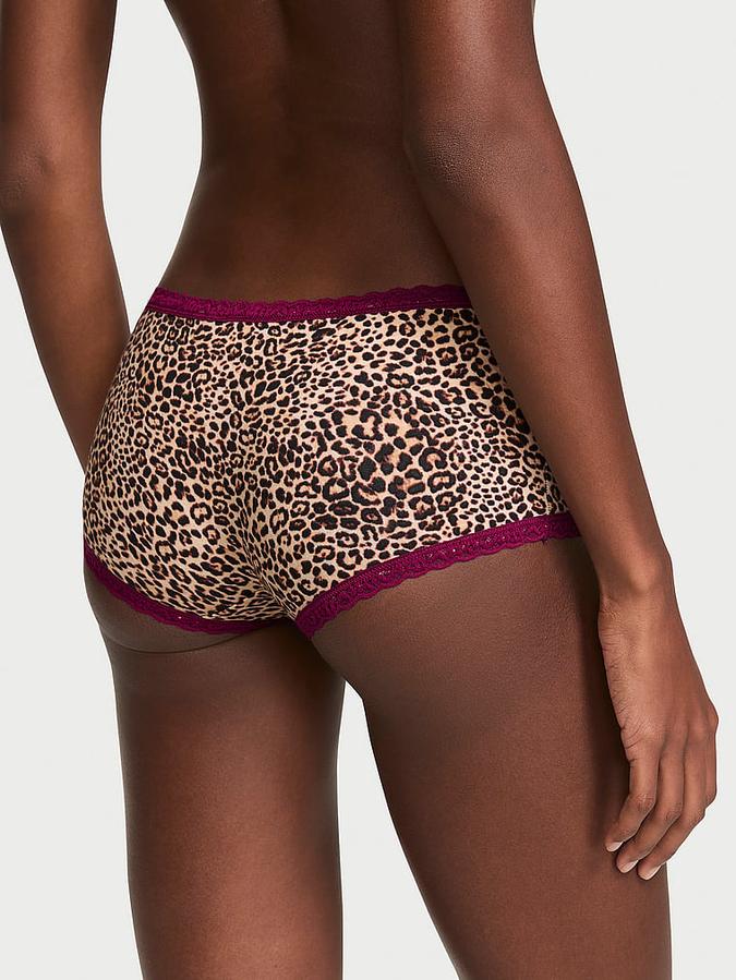 Cotton Lace-Trim Boyshort Panty