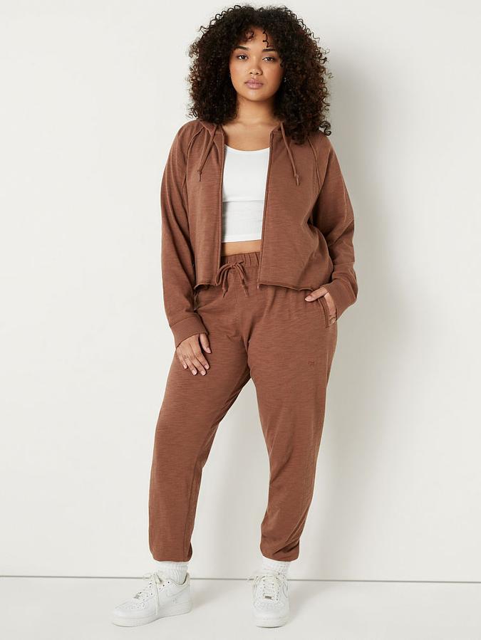 Summer Lounge Cotton Zip-Up Hoodie image number 3