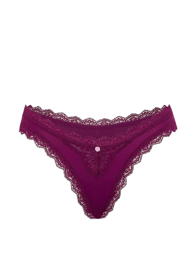 Lace-Trim Brazilian Panty image number 2