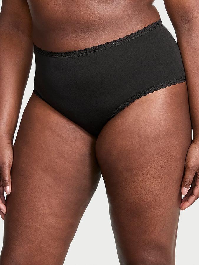Cotton Lace-Waist Cheeky Panty image number 0