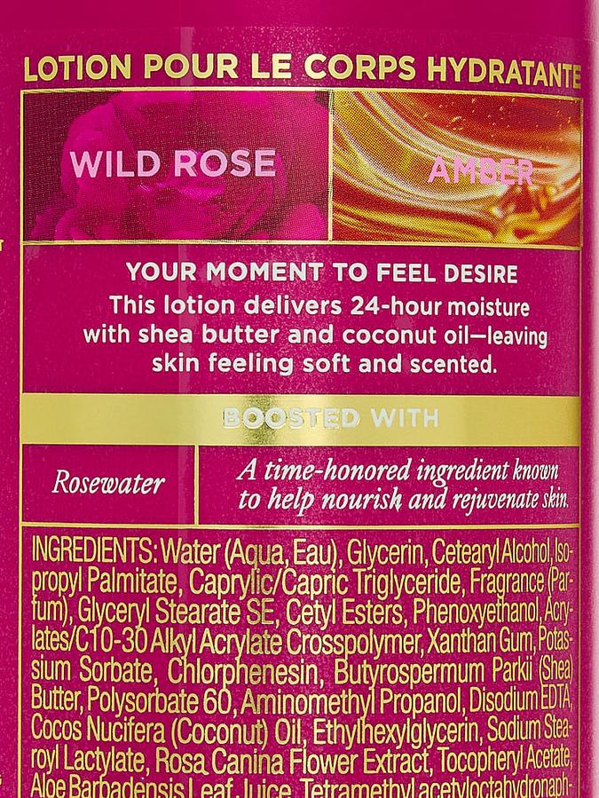 Wild Rose Amber Natural Beauty Body Lotion
