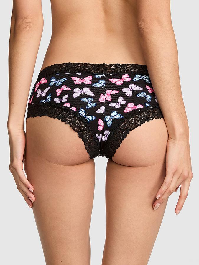 PINK Wink? Lace-Trim Cheeky Panty