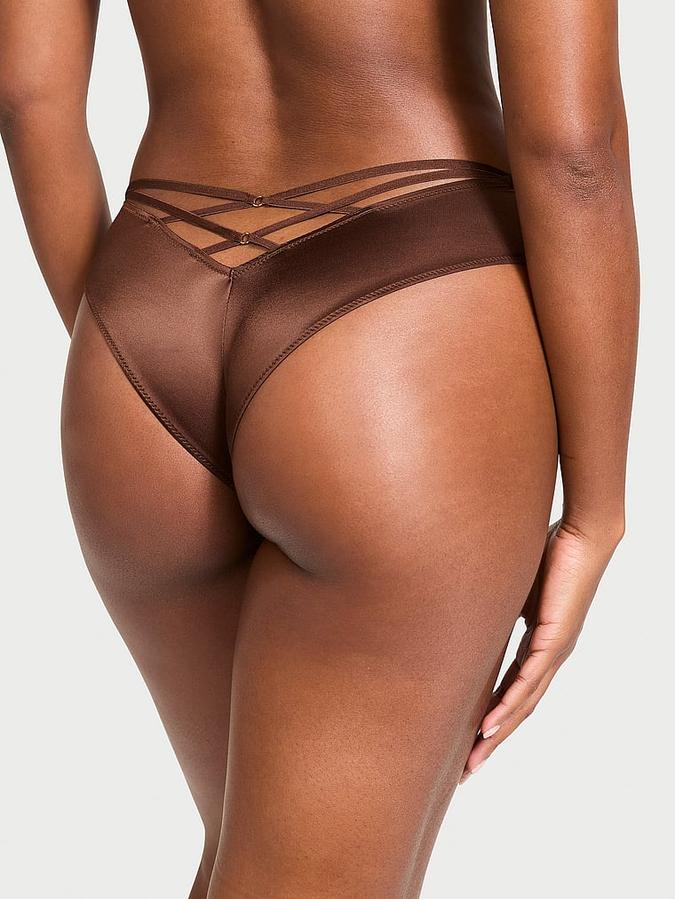 Strappy-Back High-Leg Cheeky Panty