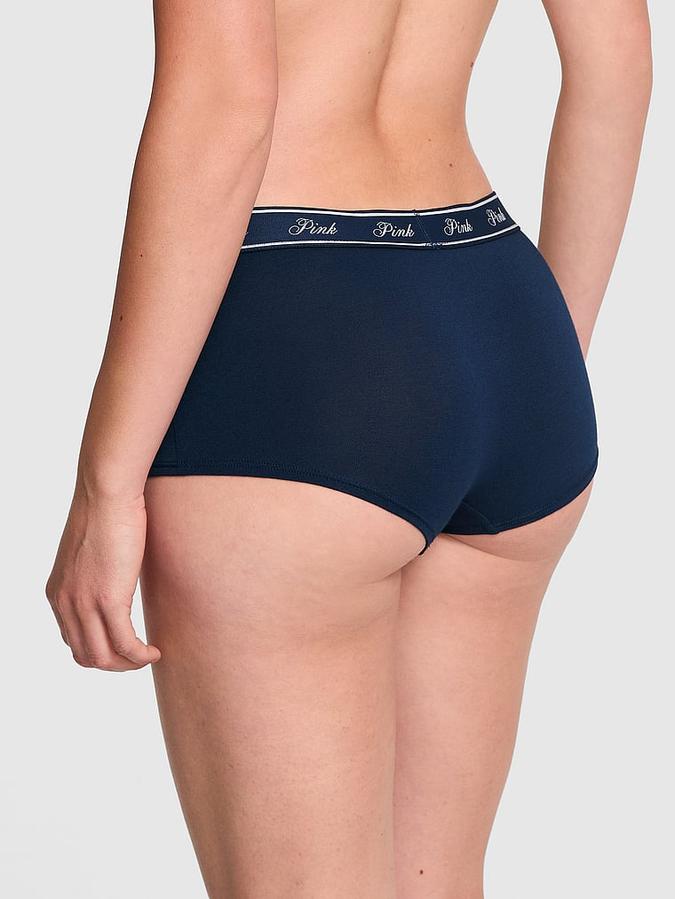 Logo Cotton Shine Boyshort Panty