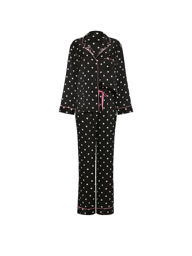 Signature Satin Long Pajama Set image number 2