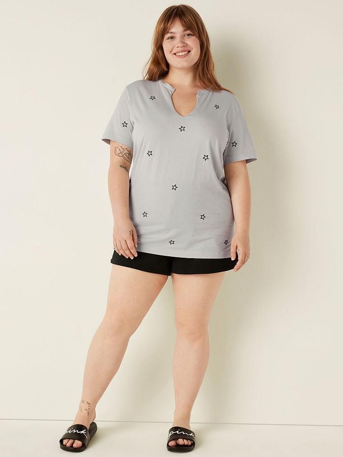 Campus Short Sleeve Notch Neck Tee image number 3